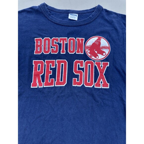Vintage 90s Starter Boston Red Sox Logo T Shirt Single Stitch Size‎ Medium - Picture 2 of 4